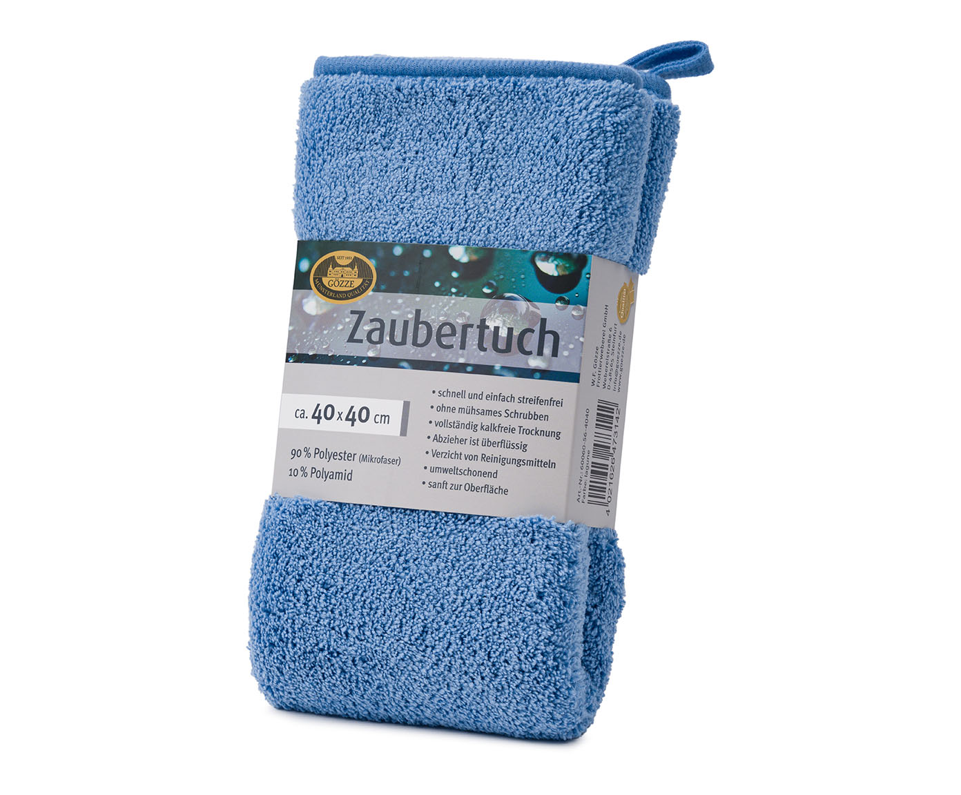 Chiffon de polissage 40x40 bleu clair