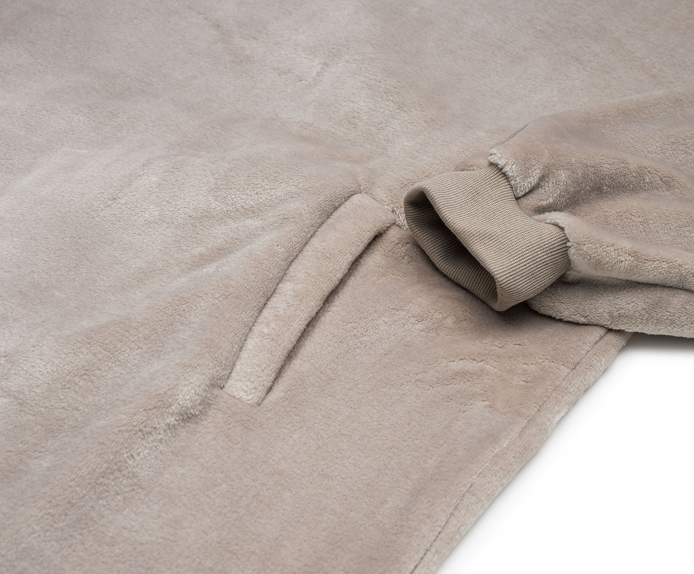 Hoodiedecke mit Kapuze stein