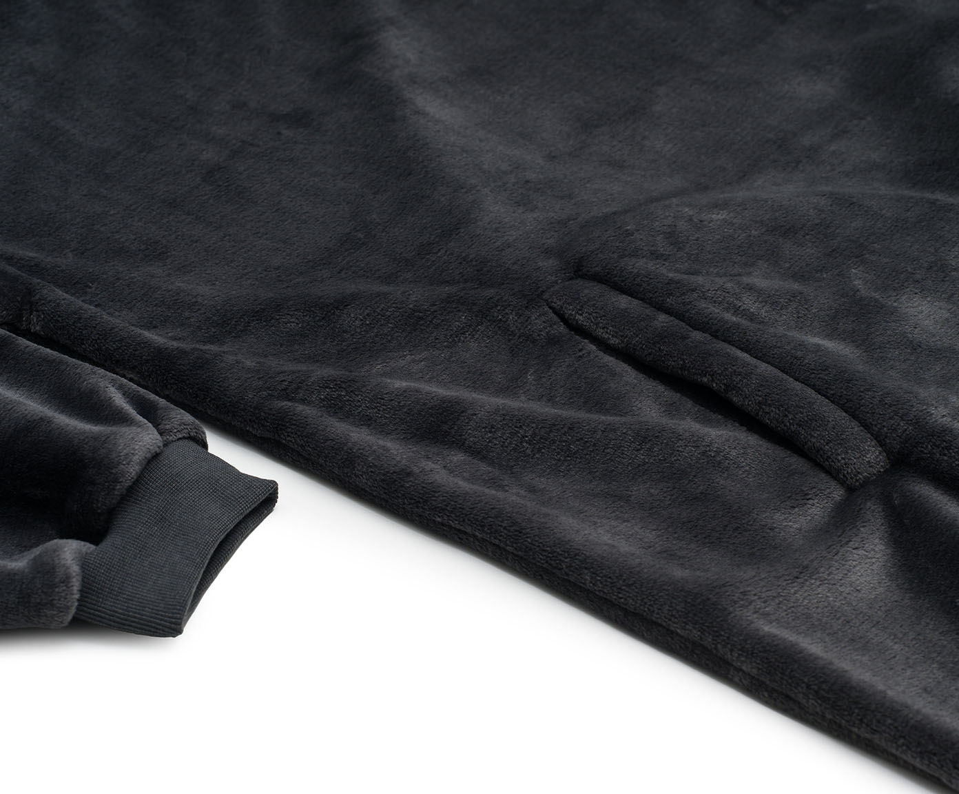 Hoodiedecke mit Kapuze anthrazit