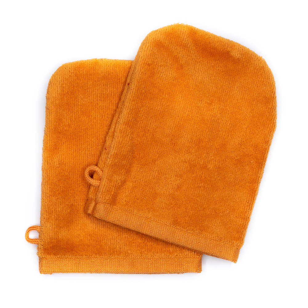 Wash Gloves 14x21 terracotta (2 items in a pack)