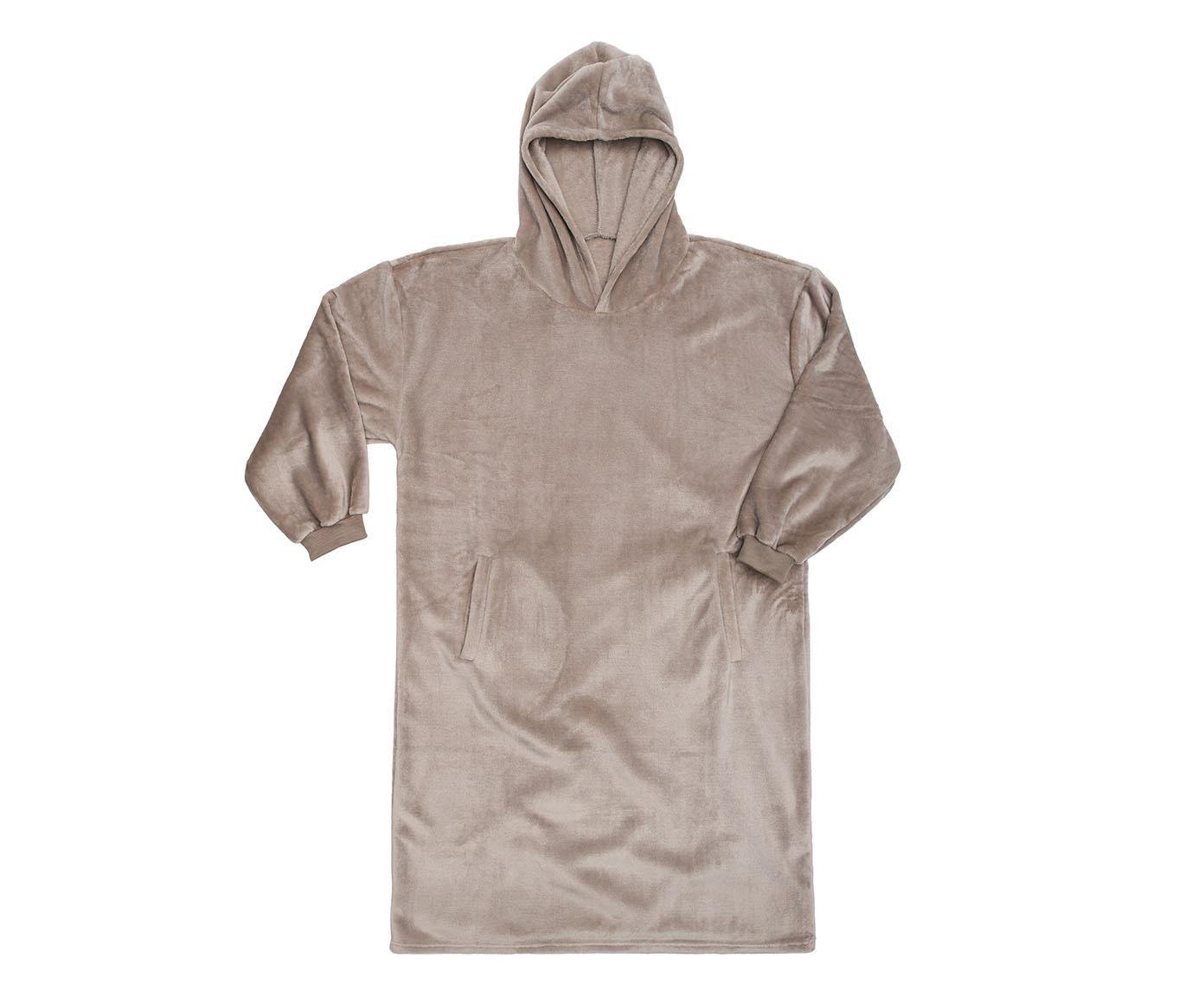 Hoodiedecke mit Kapuze stein