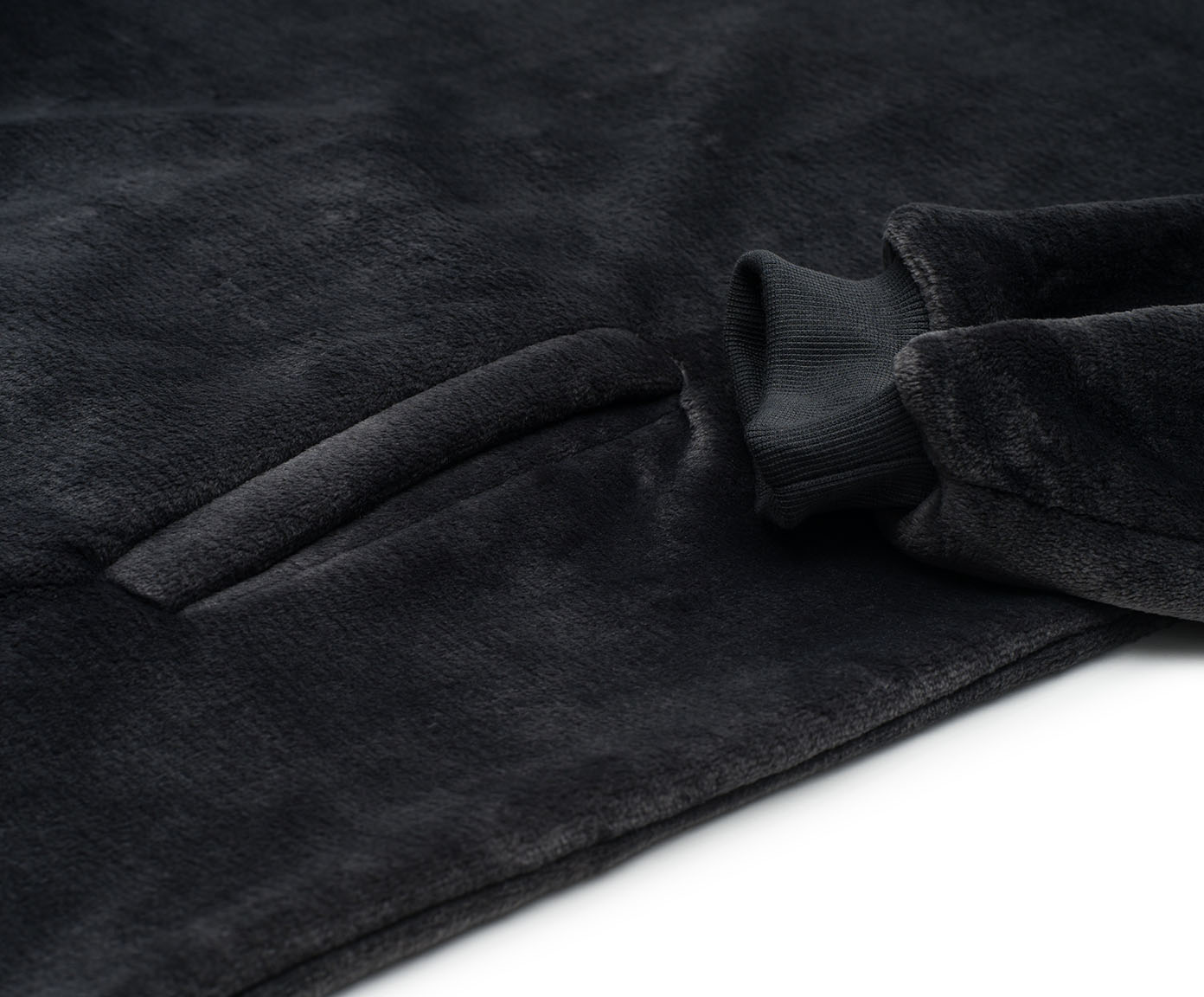 Hoodiedecke mit Kapuze anthrazit