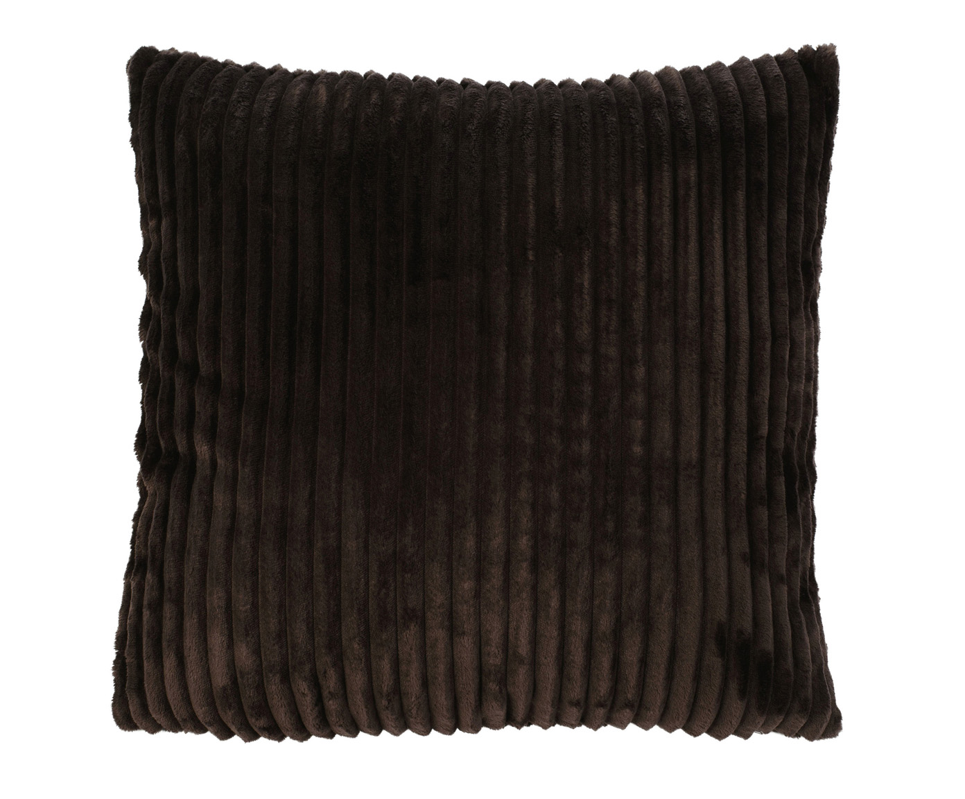 Kissen (gefüllt) Cord Optik 50x50 dunkelbraun