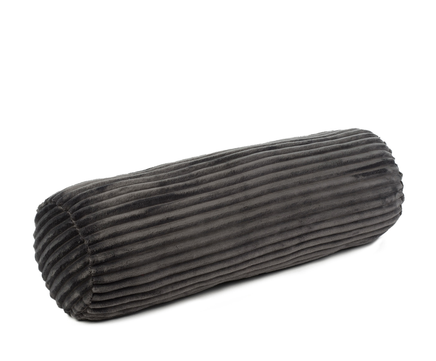 Nackenrolle (gefüllt) Cord Optik 70x22 anthrazit