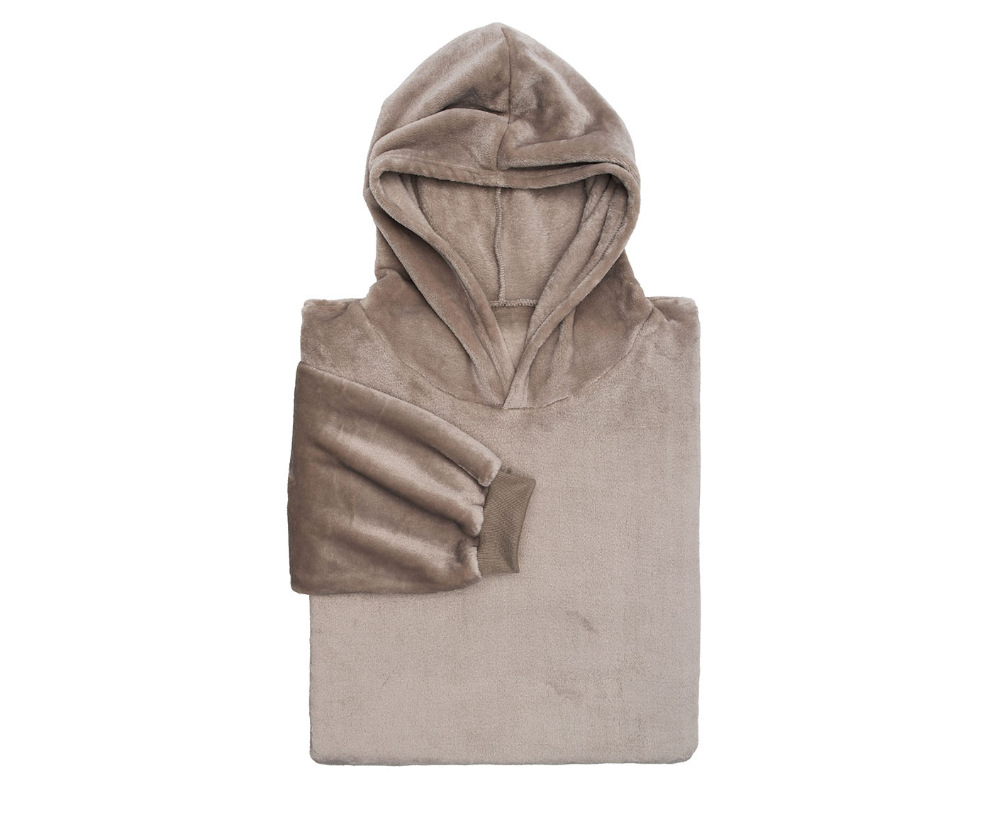 Hoodiedecke mit Kapuze stein