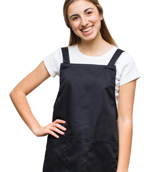 Färbeschürze "Allround" mit Taschen 69x72 schwarz
