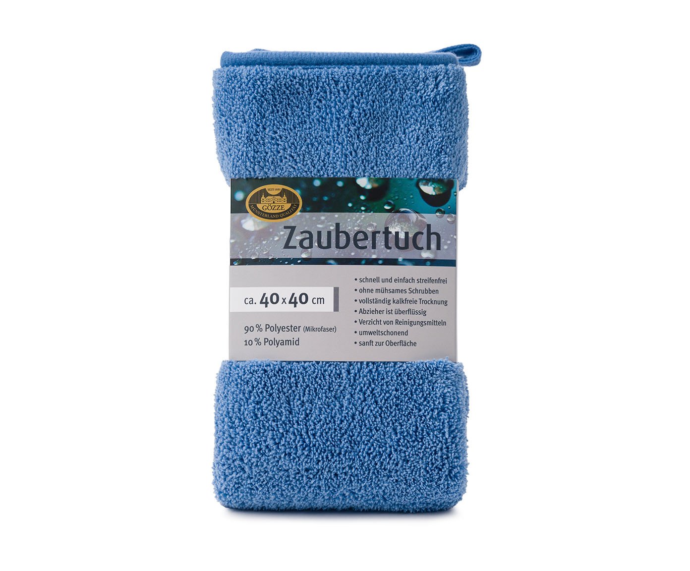 Chiffon de polissage 40x40 bleu clair