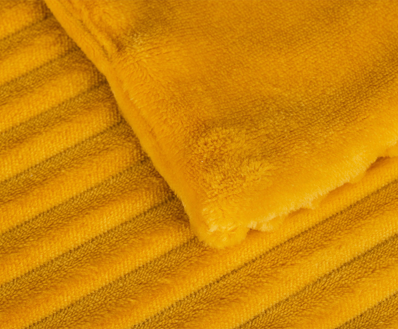 Blankets Cord Optik 150x200 mustard