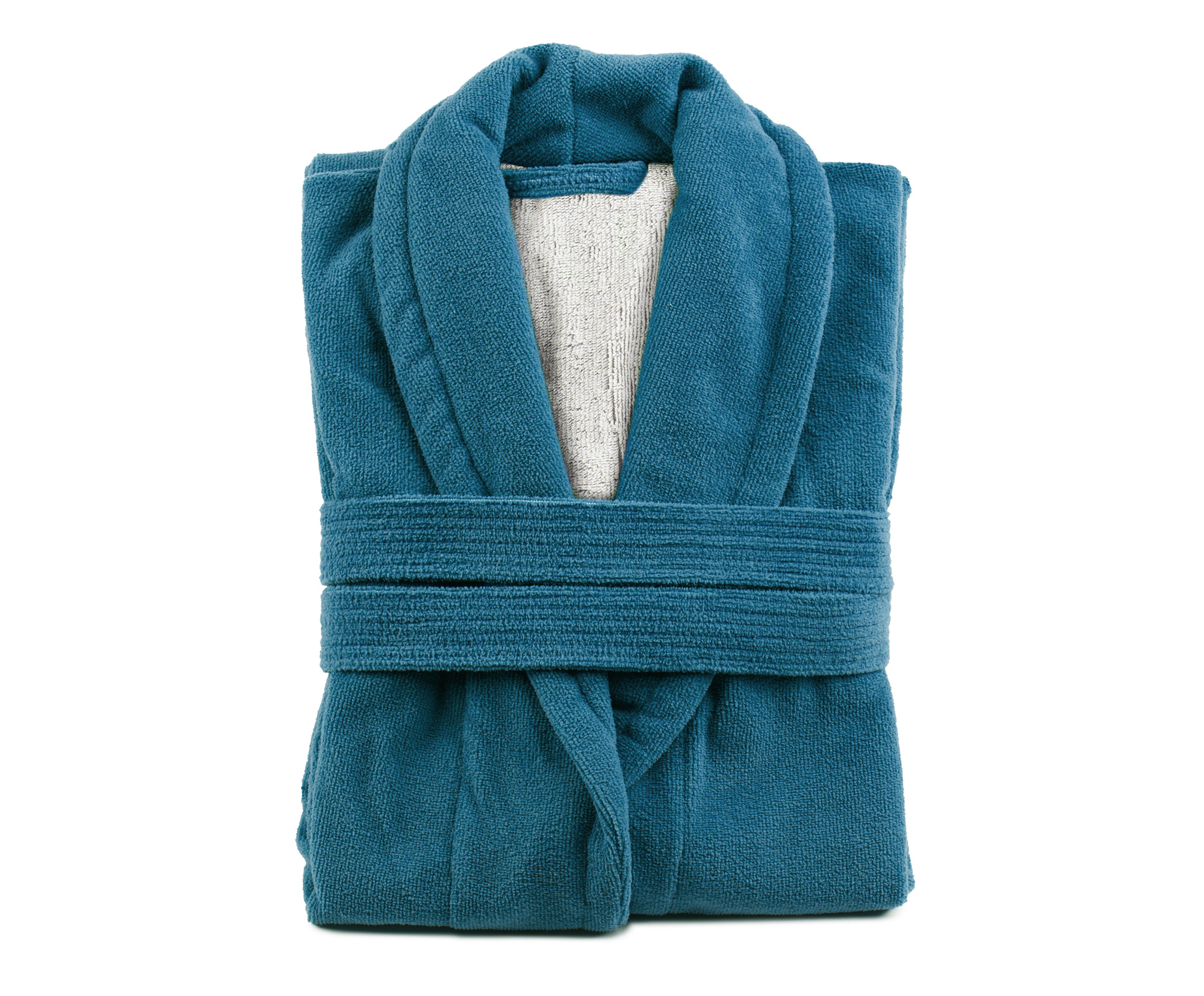 Bath Robes DUO-Soft Petrol/Wool-white