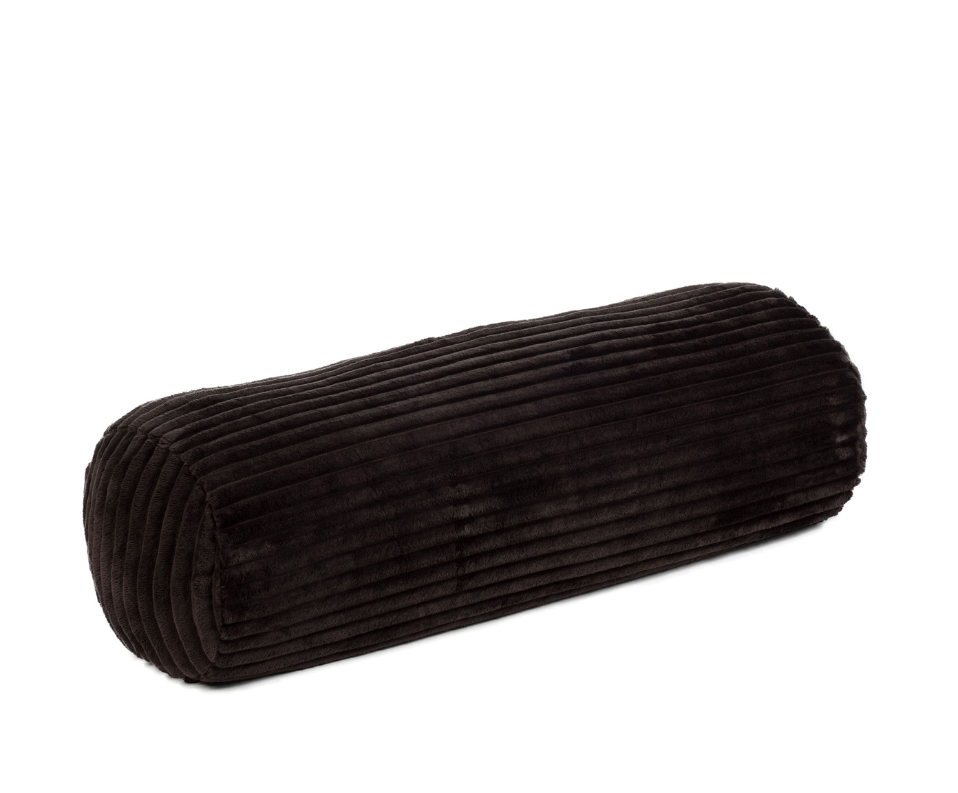 Nackenrolle (gefüllt) Cord Optik 70x22 dunkelbraun