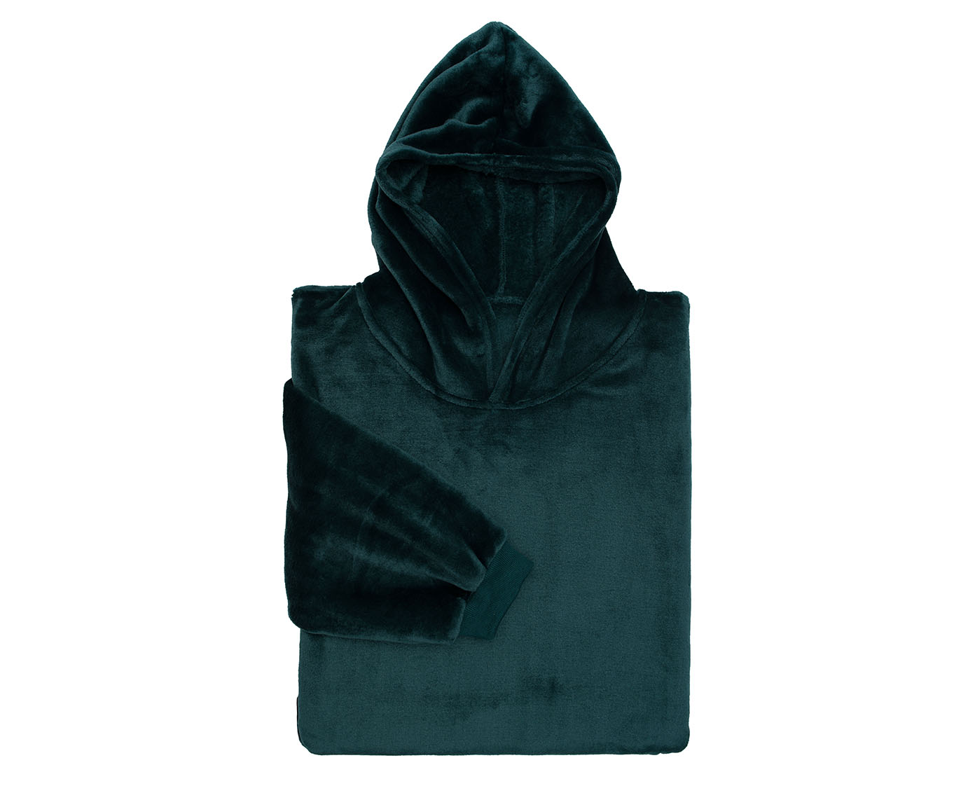 Hoodiedecke mit Kapuze dunkelgrün