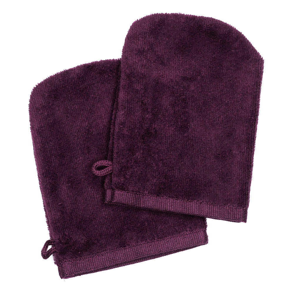 Wash Gloves 14x21 purple (2 items in a pack)