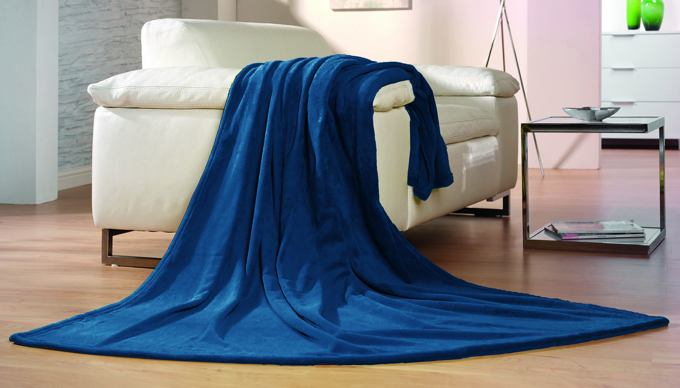 Plaids Premium bleu marine