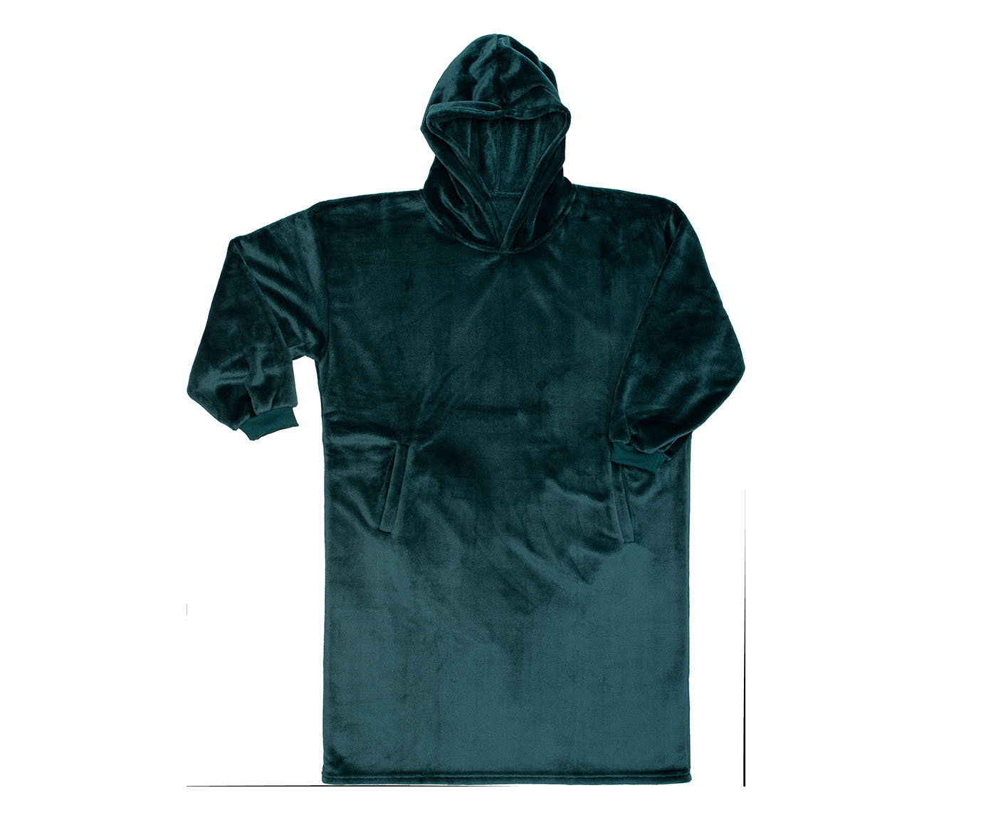Hoodiedecke mit Kapuze dunkelgrün